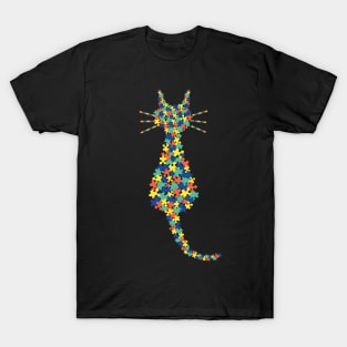 Autism Awareness For Cat Lovers T-Shirt